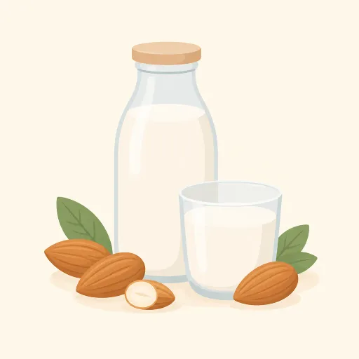 Ilustración: Leche de almendras