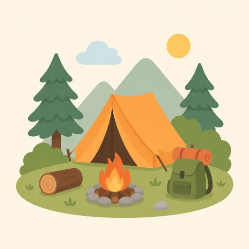 Ilustración: Acampar