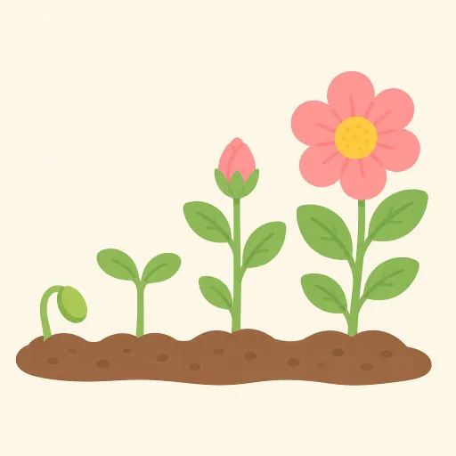 Ilustración: Cultivar flores