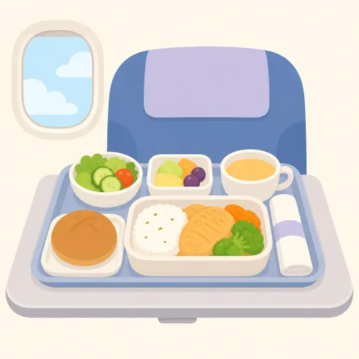 Ilustración: Comida a bordo