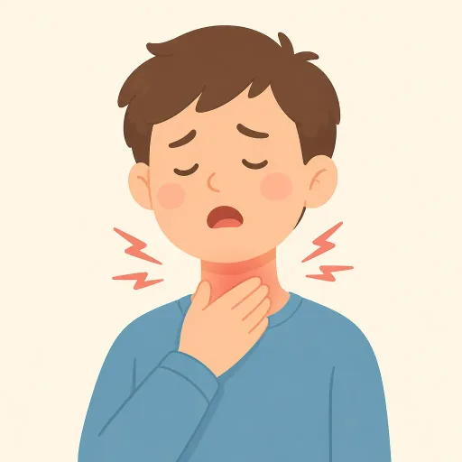 Illustration: Sore throat