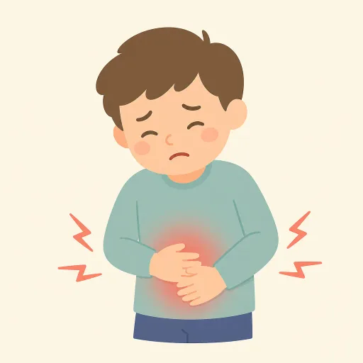 Ilustración: Dolor de barriga
